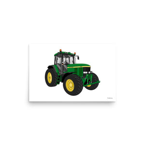 Furrow & Fields Poster John Deere 7710 | Poster Quality Farmers Merch