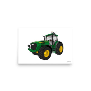 Furrow & Fields Poster John Deere 7820 | Poster Quality Farmers Merch