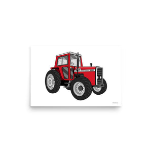 Furrow & Fields Poster Massey 590 4WD | Poster Quality Farmers Merch