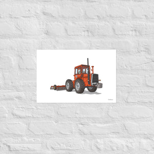 Furrow & Fields Poster Massey Ferguson 1200 | Poster Quality Farmers Merch