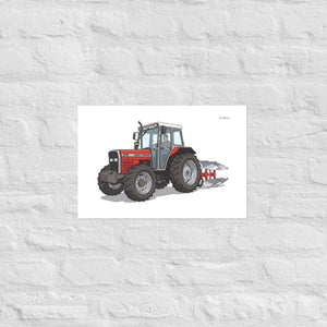 Furrow & Fields Poster Massey Ferguson 375 | Poster Quality Farmers Merch