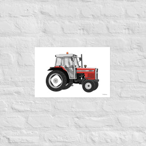 Furrow & Fields Poster Massey Ferguson 390T | Poster Quality Farmers Merch