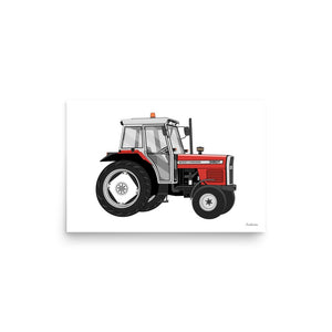 Furrow & Fields Poster Massey Ferguson 390T | Poster Quality Farmers Merch