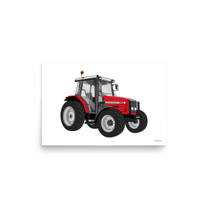 Furrow & Fields Poster Massey Ferguson 4355 | Poster Quality Farmers Merch