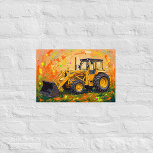 Furrow & Fields Poster Massey Ferguson 50E Splash Art | Poster Quality Farmers Merch
