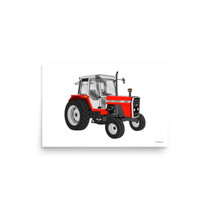 Furrow & Fields Poster Massey Ferguson 698T | Poster Quality Farmers Merch