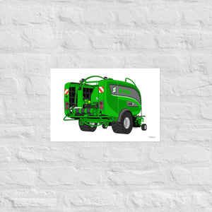 Furrow & Fields Poster Mc Hale Fusion 4 Big Baler | Poster Quality Farmers Merch