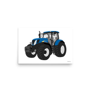 Furrow & Fields Poster New Holland 7040 | Poster Quality Farmers Merch