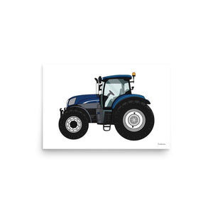 Furrow & Fields Poster New Holland T7.210 | Poster Quality Farmers Merch
