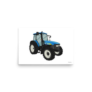 Furrow & Fields Poster New Holland TM 140 | Poster Quality Farmers Merch