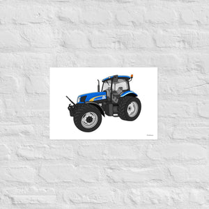 Furrow & Fields Poster New Holland TS 135a | Poster Quality Farmers Merch