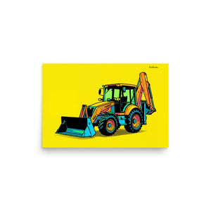 Furrow & Fields Poster Terex 860 Elite Pop Art | Poster Quality Farmers Merch