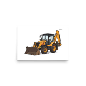 Furrow & Fields Poster Terex 860 Elite | Poster Quality Farmers Merch