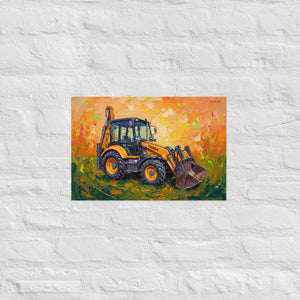 Furrow & Fields Poster Terex 860 Elite Splash Art | Poster Quality Farmers Merch
