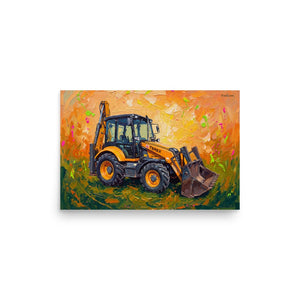 Furrow & Fields Poster Terex 860 Elite Splash Art | Poster Quality Farmers Merch