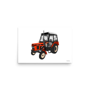 Furrow & Fields Poster Zetor 5211 | Poster Quality Farmers Merch