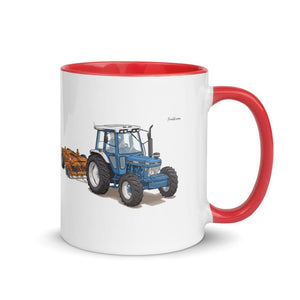 Furrow & Fields Red / 11 oz Ford 7810 Generation III | Mug with Color Inside Quality Farmers Merch