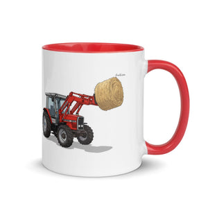 Furrow & Fields Red / 11 oz Massey Ferguson 3070 Autotronic | Mug with Color Inside Quality Farmers Merch