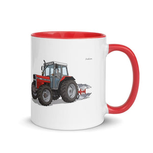 Furrow & Fields Red / 11 oz Massey Ferguson 375 | Mug with Color Inside Quality Farmers Merch