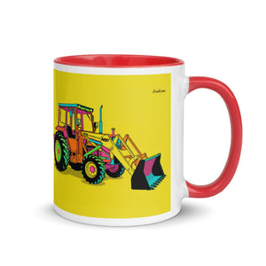 Furrow & Fields Red / 11 oz Massey Ferguson 50E Pop Art | Mug with Color Inside Quality Farmers Merch