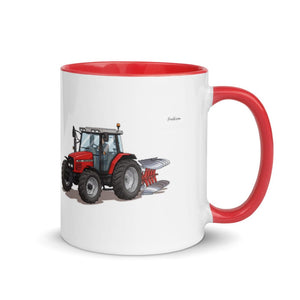 Furrow & Fields Red / 11 oz Massey Ferguson 6255 | Mug with Color Inside Quality Farmers Merch