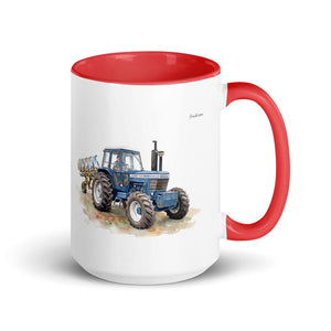 Furrow & Fields Red Ford 9700 Watercolor | 15 oz Mug with Color Inside Quality Farmers Merch