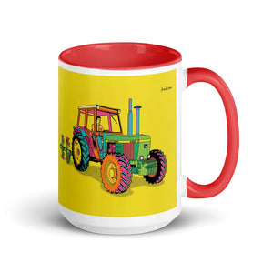 Furrow & Fields Red John Deere 4350 Pop Art | 15 oz Mug with Color Inside Quality Farmers Merch