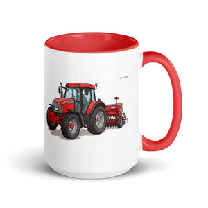 Furrow & Fields Red McCormick MC115 Illustration | 15 oz Mug with Color Inside Quality Farmers Merch