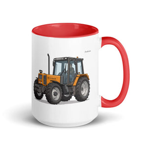 Furrow & Fields Red Renault 106-54 TL Illustration | 15 oz Mug with Color Inside Quality Farmers Merch