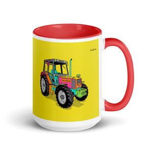 Furrow & Fields Red Renault 106-54 TL Pop Art | 15 oz Mug with Color Inside Quality Farmers Merch
