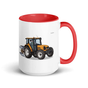 Furrow & Fields Red Renault Ceres 340X Illustration | 15 oz Mug with Color Inside Quality Farmers Merch