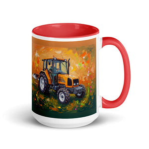 Furrow & Fields Red Renault Ceres 340X Splash Art | 15 oz Mug with Color Inside Quality Farmers Merch