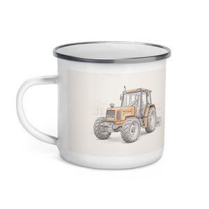 Furrow & Fields Renault 106-54 TL Pencil Sketch | Enamel Mug Quality Farmers Merch