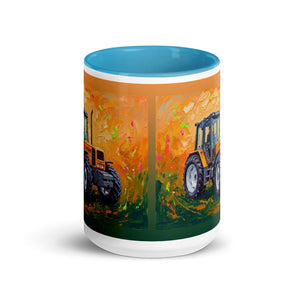 Furrow & Fields Renault 106-54 TL Splash Art | 15 oz Mug with Color Inside Quality Farmers Merch