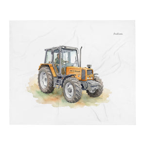 Furrow & Fields Renault 106-54 TL Watercolor | Throw Blanket Quality Farmers Merch