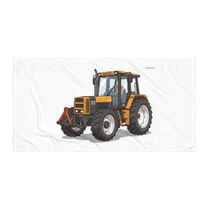 Furrow & Fields Renault 145.14 TX Illustration | Beach Towel Quality Farmers Merch