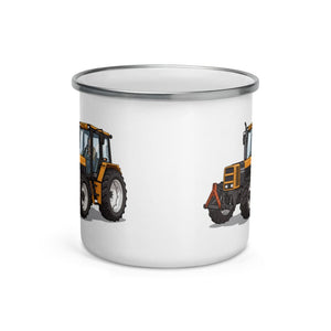 Furrow & Fields Renault 145.14 TX Illustration | Enamel Mug Quality Farmers Merch