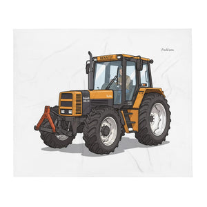 Furrow & Fields Renault 145.14 TX Illustration | Throw Blanket Quality Farmers Merch