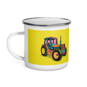 Furrow & Fields Renault 145.14 TX Pop Art | Enamel Mug Quality Farmers Merch