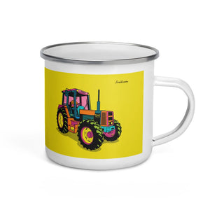 Furrow & Fields Renault 145.14 TX Pop Art | Enamel Mug Quality Farmers Merch