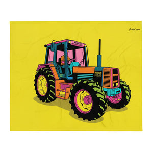 Furrow & Fields Renault 145.14 TX Pop Art | Throw Blanket Quality Farmers Merch