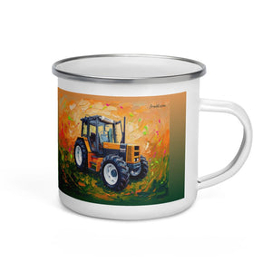 Furrow & Fields Renault 145.14 TX Splash Art | Enamel Mug Quality Farmers Merch