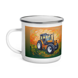 Furrow & Fields Renault 145.14 TX Splash Art | Enamel Mug Quality Farmers Merch