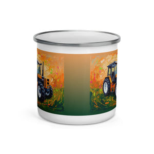 Furrow & Fields Renault 145.14 TX Splash Art | Enamel Mug Quality Farmers Merch