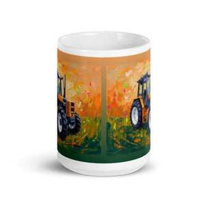 Furrow & Fields Renault 145.14 TX Splash Art | White Glossy Mug Quality Farmers Merch