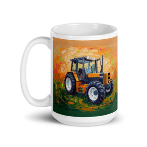 Furrow & Fields Renault 145.14 TX Splash Art | White Glossy Mug Quality Farmers Merch