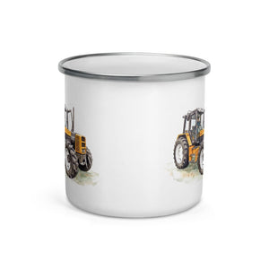 Furrow & Fields Renault 145.14 TX Watercolor | Enamel Mug Quality Farmers Merch