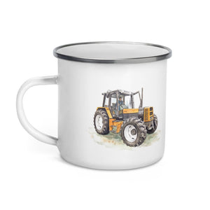Furrow & Fields Renault 145.14 TX Watercolor | Enamel Mug Quality Farmers Merch