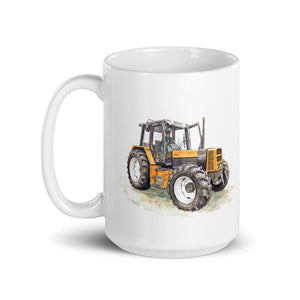 Furrow & Fields Renault 145.14 TX Watercolor | White Glossy Mug Quality Farmers Merch