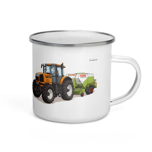 Furrow & Fields Renault Atles 926 RZ Illustration | Enamel Mug Quality Farmers Merch